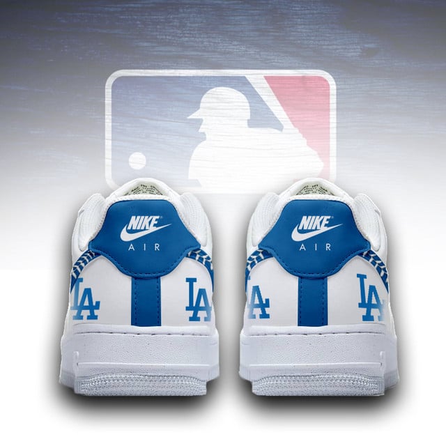 [FLASH SALE] NEW CUSTOMIZED MLB02 LAD LOS ANGELES DODGERS AF1 SNEAKERS