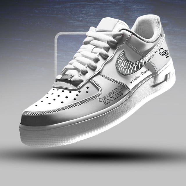[FLASH SALE] NEW CUSTOMIZED MLB30 COR COLORADO ROCKIES AF1 SNEAKERS