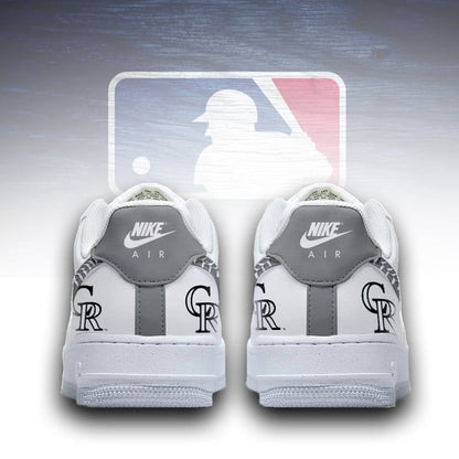 [FLASH SALE] NEW CUSTOMIZED MLB30 COR COLORADO ROCKIES AF1 SNEAKERS