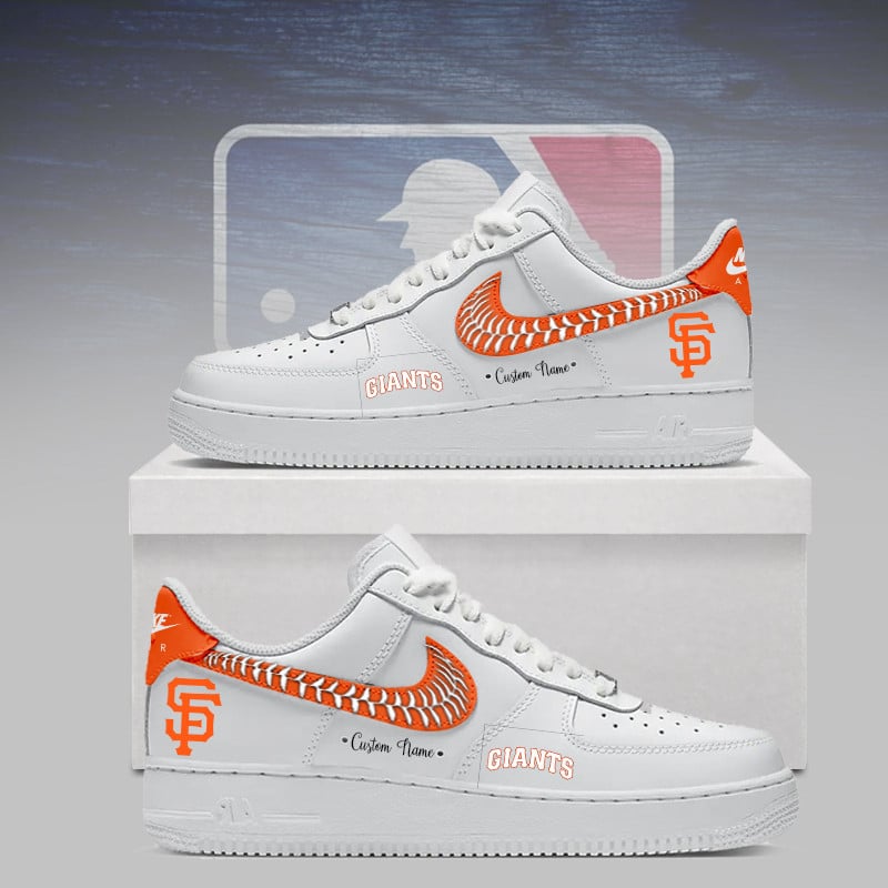 [FLASH SALE] NEW CUSTOMIZED MLB06 SFG SAN FRANCISCO GIANTS AF1 SNEAKERS