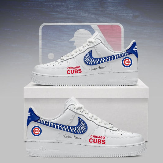 LIMITED EDITION - NEW CUSTOMIZED MLB04 CCS CHICAGO CUBS AF1 SNEAKERS