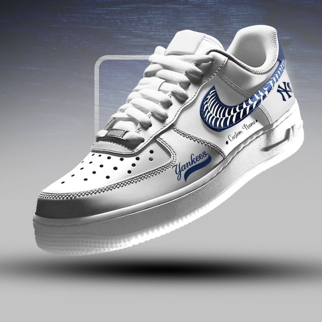 [FLASH SALE] NEW CUSTOMIZED MLB01 NYY NEW YORK YANKEES AF1 SNEAKERS