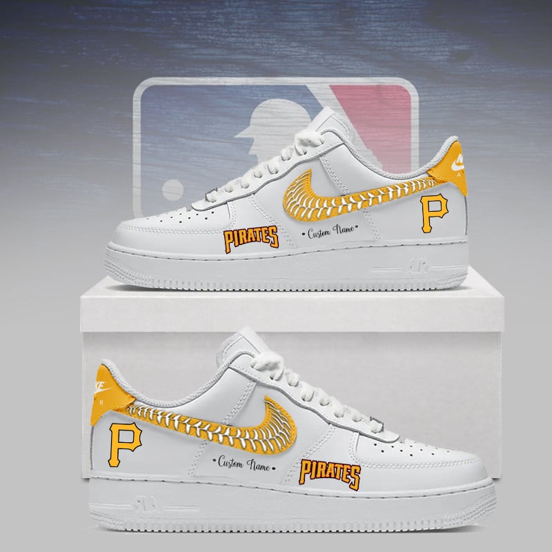 [FLASH SALE] NEW CUSTOMIZED MLB29 PHP PITTSBURGH PIRATES AF1 SNEAKERS