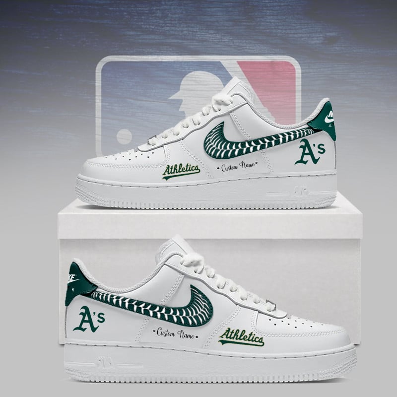 [FLASH SALE] NEW CUSTOMIZED MLB23 OAS OAKLAND ATHLETICS AF1 SNEAKERS