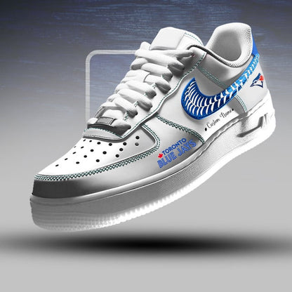 [FLASH SALE] NEW CUSTOMIZED MLB12 TBJ TORONTO BLUE JAYS AF1 SNEAKERS