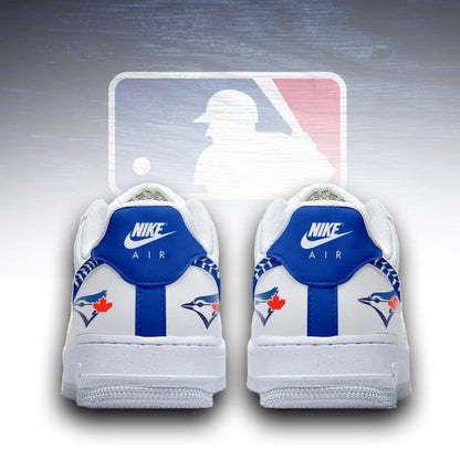 [FLASH SALE] NEW CUSTOMIZED MLB12 TBJ TORONTO BLUE JAYS AF1 SNEAKERS