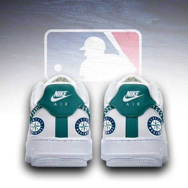 [FLASH SALE] NEW CUSTOMIZED MLB14 SMS SEATTLE MARINERS AF1 SNEAKERS