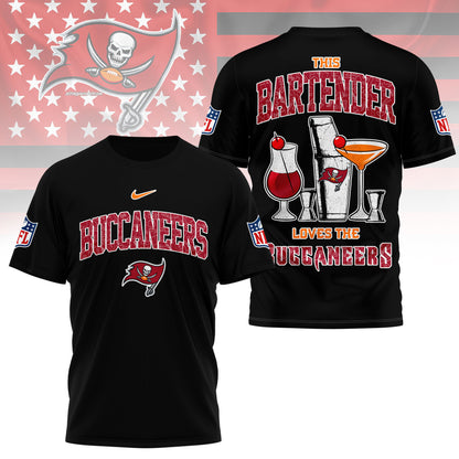 LIMITED EDITION - NEW CUSTOMIZED NFL10 TBB TAMPA BAY BUCCANEERS BARTENDER FAN 3D SHIRT