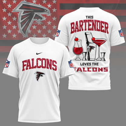 LIMITED EDITION - NEW CUSTOMIZED NFL18 ATF ATLANTA FALCONS BARTENDER FAN 3D SHIRT