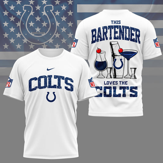 LIMITED EDITION - NEW CUSTOMIZED NFL17 IDC INDIANAPOLIS COLTS BARTENDER FAN 3D SHIRT