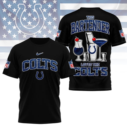 LIMITED EDITION - NEW CUSTOMIZED NFL17 IDC INDIANAPOLIS COLTS BARTENDER FAN 3D SHIRT