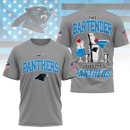 LIMITED EDITION - NEW CUSTOMIZED NFL23 CLP CAROLINA PANTHERS BARTENDER FAN 3D SHIRT