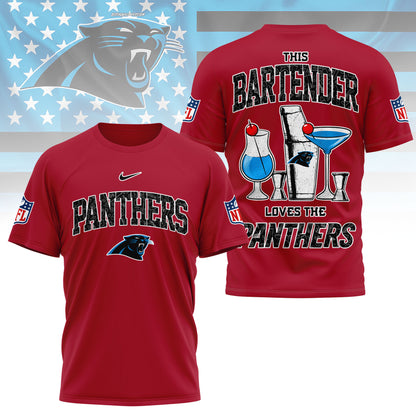 LIMITED EDITION - NEW CUSTOMIZED NFL23 CLP CAROLINA PANTHERS BARTENDER FAN 3D SHIRT