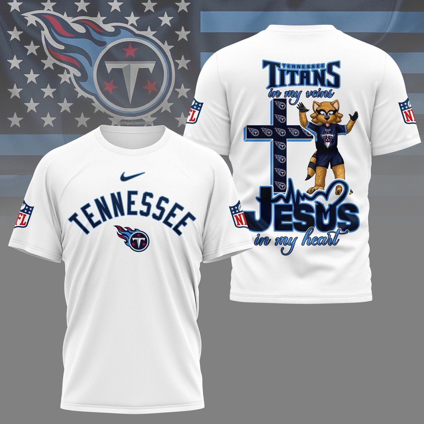 LIMITED EDITION - NEW PREMIUM NFL31 TST TENNESSEE TITANS UNISEX T-SHIRT