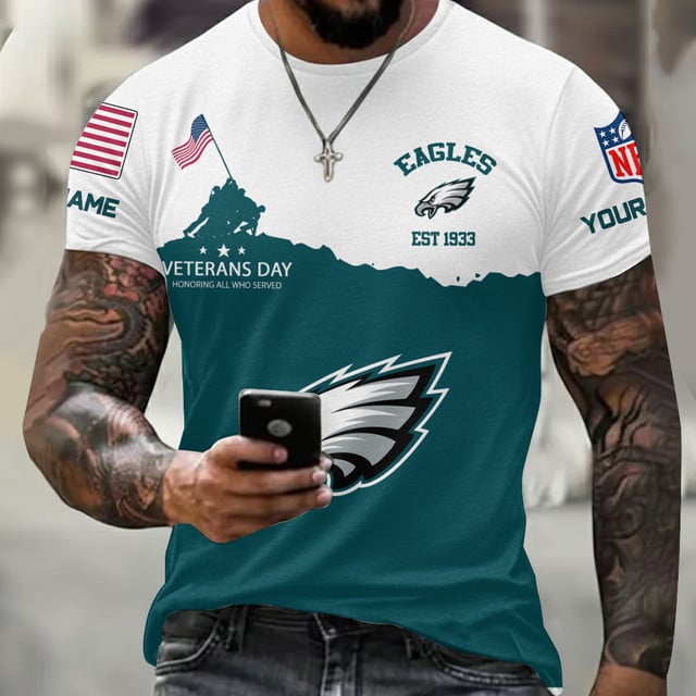 LIMITED EDITION - NEW CUSTOMIZED NFL02 PP EAGLES UNISEX T-SHIRT, SWEATSHIRT, HOODIE & ZIP HOODIE