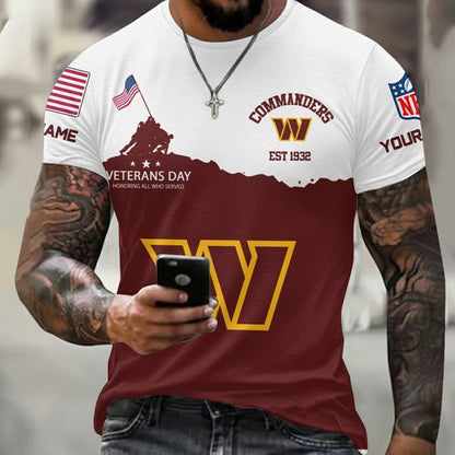 LIMITED EDITION - NEW CUSTOMIZED NFL12 WS COMMANDERS UNISEX T-SHIRT, SWEATSHIRT, HOODIE & ZIP HOODIE