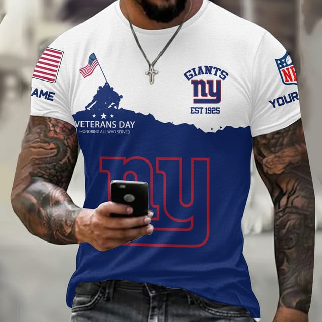 LIMITED EDITION - NEW CUSTOMIZED NFL32 NY GIANTS UNISEX T-SHIRT, SWEATSHIRT, HOODIE & ZIP HOODIE