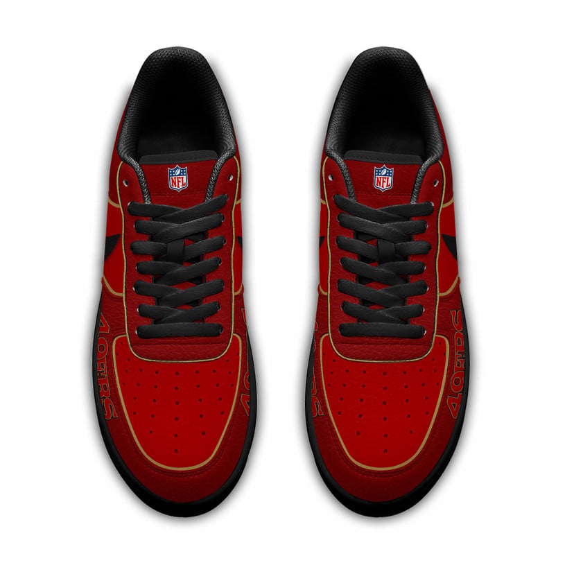 LIMITED EDITION - NEW CUSTOMIZED NFL11 SF49 SF49ERS AF1 SNEAKERS