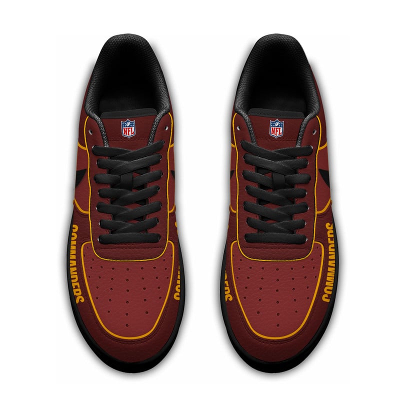 LIMITED EDITION - NEW CUSTOMIZED NFL12 WTC WS COMMANDERS AF1 SNEAKERS