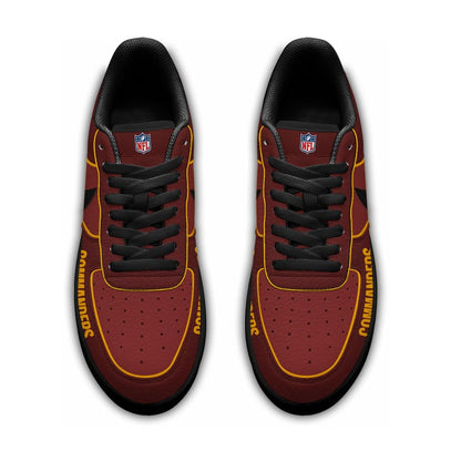 LIMITED EDITION - NEW CUSTOMIZED NFL12 WTC WS COMMANDERS AF1 SNEAKERS