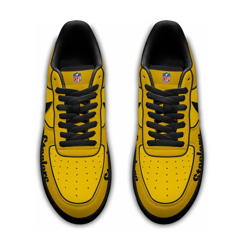 LIMITED EDITION - NEW CUSTOMIZED NFL14 PSB PB STEELERS AF1 SNEAKERS