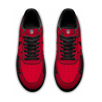 LIMITED EDITION - NEW CUSTOMIZED NFL01 KCC KC CHIEFS AF1 SNEAKERS