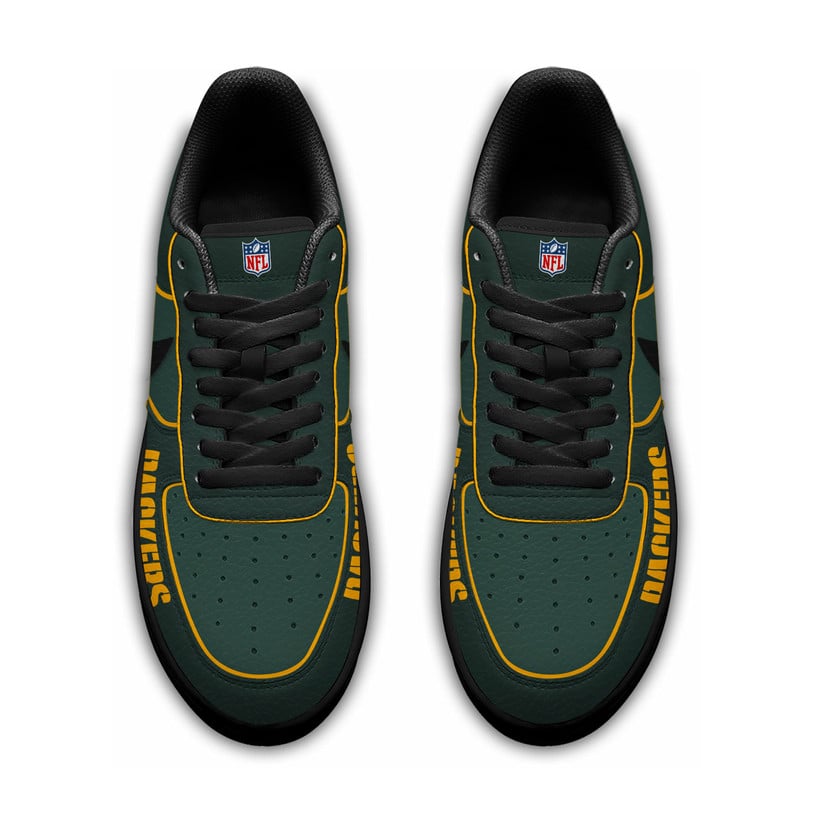 LIMITED EDITION - NEW CUSTOMIZED NFL08 GBP GB PACKERS AF1 SNEAKERS
