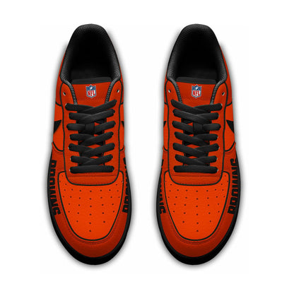 LIMITED EDITION - NEW CUSTOMIZED NFL29 CLB CL BROWNS AF1 SNEAKERS