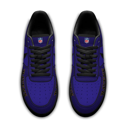 LIMITED EDITION - NEW CUSTOMIZED NFL28 BTR BT RAVENS AF1 SNEAKERS