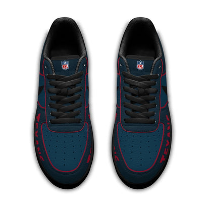 LIMITED EDITION - NEW CUSTOMIZED NFL15 HTT HT TEXANS AF1 SNEAKERS