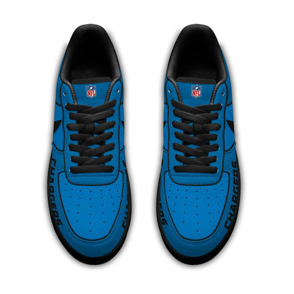 LIMITED EDITION - NEW CUSTOMIZED NFL09 LAC LA CHARGERS AF1 SNEAKERS