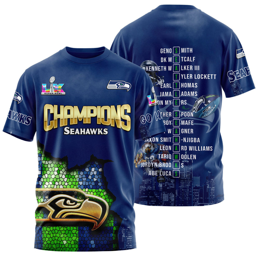 LIMITED EDITION - NEW CUSTOMIZED NFL06 SSH SEATTLE SEAHAWKS CHAMPIONS HOODIE, T-SHIRTS, ZIP HOODIE, SWEASHIRTS & POLO 16
