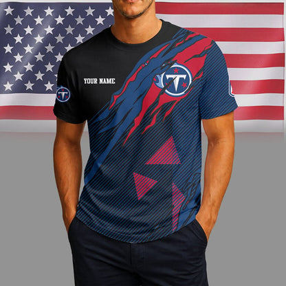 LIMITED EDITION - NEW CUSTOMIZED NFL31 TN TITANS UNISEX T-SHIRT & POLO