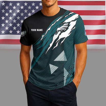 LIMITED EDITION - NEW CUSTOMIZED NFL02 PP EAGLES UNISEX T-SHIRT & POLO