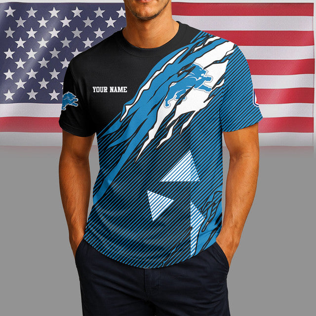 LIMITED EDITION - NEW CUSTOMIZED NFL04 DT LIONS UNISEX T-SHIRT & POLO