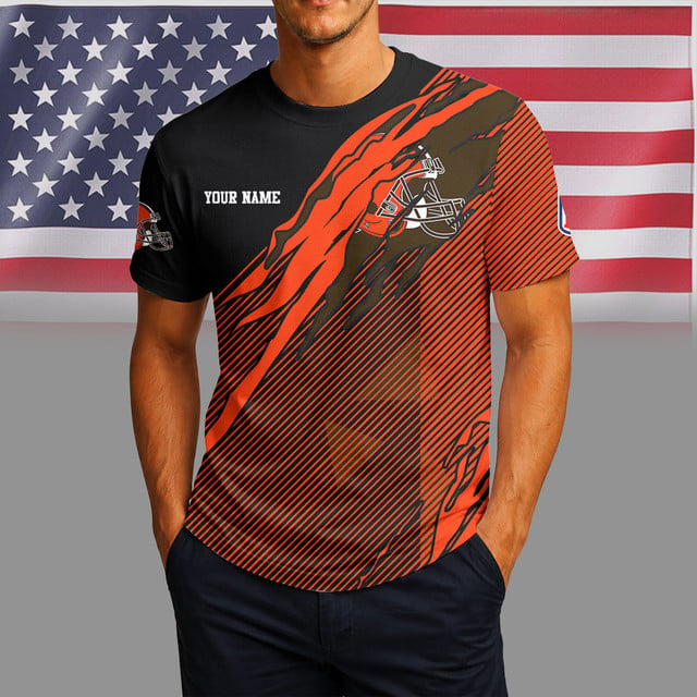 LIMITED EDITION - NEW CUSTOMIZED NFL29 CC BROWNS UNISEX T-SHIRT & POLO