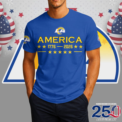 LIMITED EDITION - NEW CUSTOMIZED NFL22 LA RAMS UNISEX T-SHIRT, SWEATSHIRT, HOODIE & ZIP HOODIE