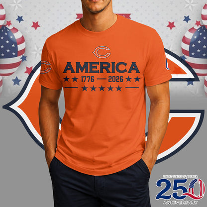 LIMITED EDITION - NEW CUSTOMIZED NFL26 CH BEARS UNISEX T-SHIRT, SWEATSHIRT, HOODIE & ZIP HOODIE