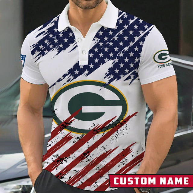 LIMITED EDITION - NEW CUSTOMIZED NFL08 GBP GREEN BAY PACKERS POLO SHIRT