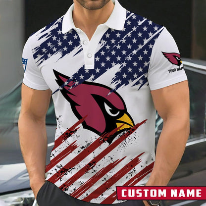 LIMITED EDITION - NEW CUSTOMIZED NFL20 ARC ARIZONA CARDINALS POLO SHIRT