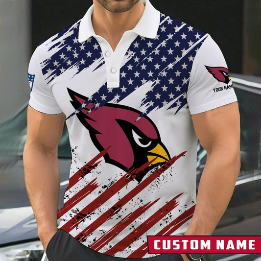 LIMITED EDITION - NEW CUSTOMIZED NFL20 ARC ARIZONA CARDINALS POLO SHIRT