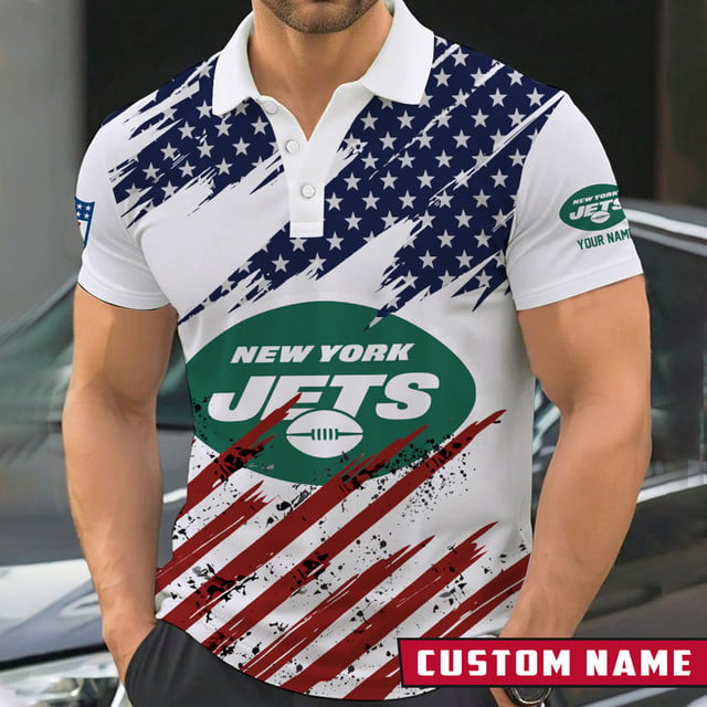 LIMITED EDITION - NEW CUSTOMIZED NFL25 NYJ NEW YORK JETS POLO SHIRT