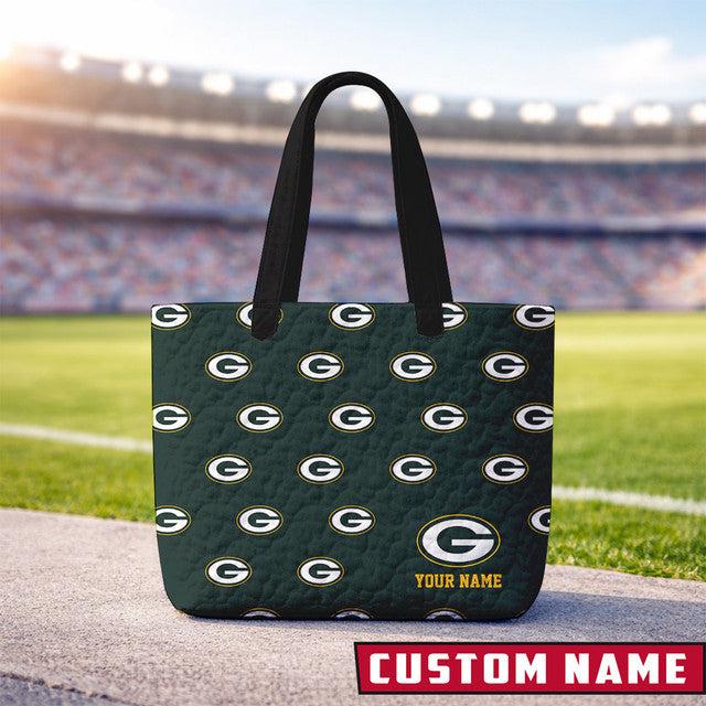 LIMITED EDITION - NEW CUSTOMIZED NFL08 GB PACKERS QUILTED TOTE BAG