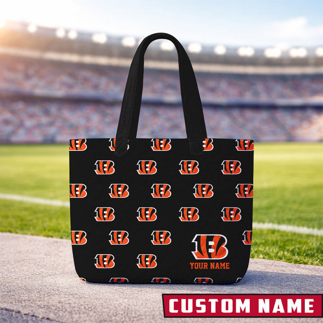LIMITED EDITION - NEW CUSTOMIZED NFL16 CC BANGALS QUILTED TOTE BAG
