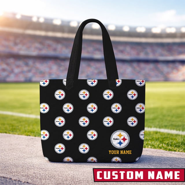 LIMITED EDITION - NEW CUSTOMIZED NFL14 PB STEELERS QUILTED TOTE BAG