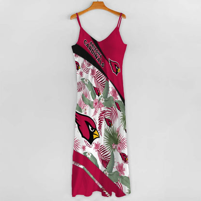 LIMITED RUN - NEW CUSTOMED NFL20 ARC AR CARDINALS HAWAIIAN LONG DRESS