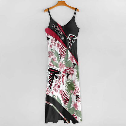 LIMITED RUN - NEW CUSTOMED NFL18 ATF AT FALCONS HAWAIIAN LONG DRESS