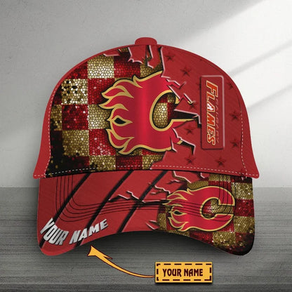 VIRAL EDITON - NEW CUSTOMIZED NHL17 CGF CALGARY FLAMES CLASSIC CAP