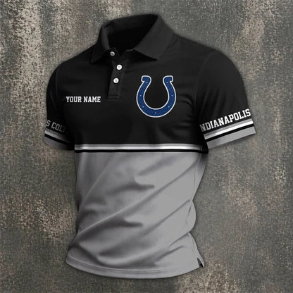 [SPECIAL OFFER] NEW CUSTOMIZED NFL17 IDC INDIANAPOLIS COLTS POLO SHIRT