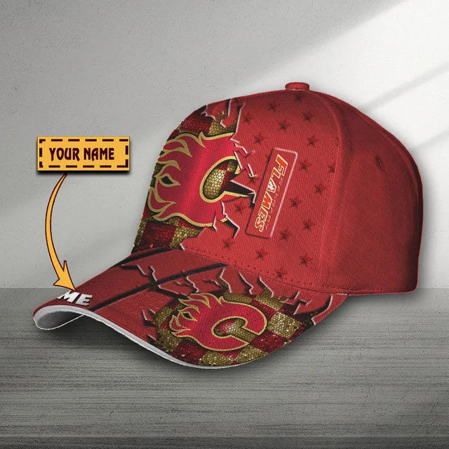VIRAL EDITON - NEW CUSTOMIZED NHL17 CGF CALGARY FLAMES CLASSIC CAP